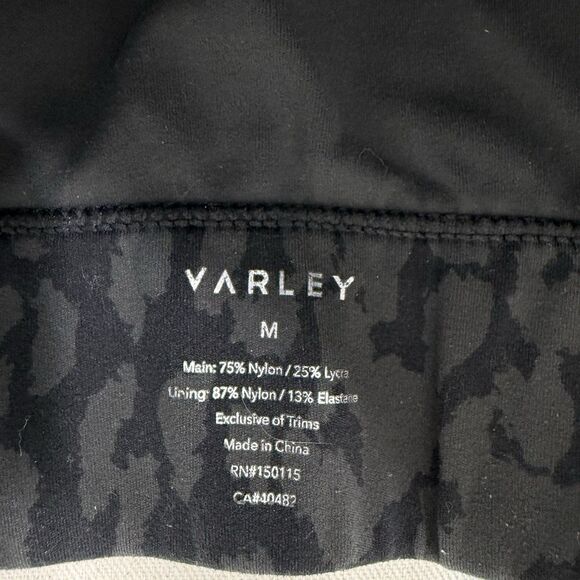 Varley Let’s Go Fay Sports Bra Front Zip Closure Colour Shan Sz Medium *No Pads - Picture 3 of 7